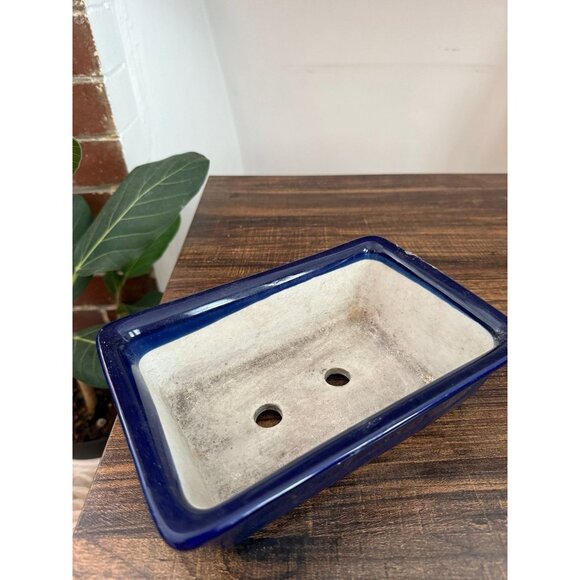 Rectangular Blue Ceramic Dish - Picture 3 of 10